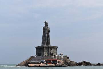 Vivekanandha rock : Three seas of tamil nadu. The wonder of Indian culture.
