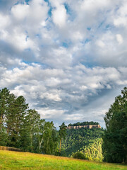 Pfaffendorf in der Sächsischen Schweiz - Aussicht Richtung Festung Königstein