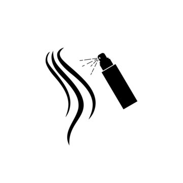 recommend clip art: Hair spray icon isolated on white background