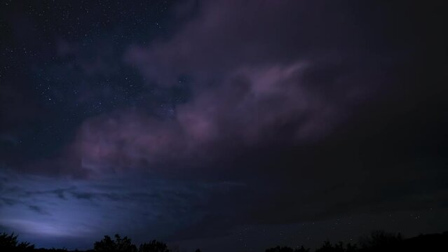 Time Lapse of the Milky Way rising on the Texas Skies Until Sunrise