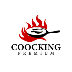 Cooking logo restaurant food vector illustration