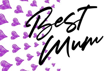 Happy Mother's Day Heart-Typocraphic illustration vector Calligraphy Background, celebration card,printable, ornaments celebrations, gift card invitation