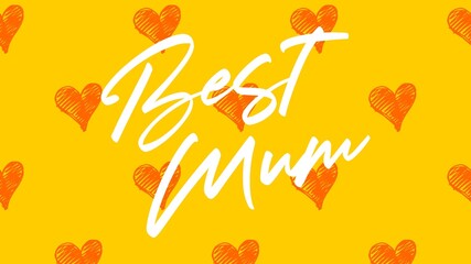 Happy Mother's Day Heart-Typocraphic illustration vector Calligraphy Background, celebration card,printable, ornaments celebrations, gift card invitation