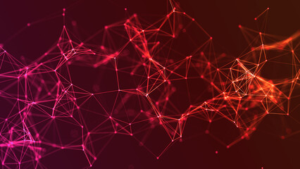 sfondo, collegamenti, network, molecole,