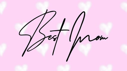 Happy Mother's Day Heart-Typocraphic illustration vector Calligraphy Background, celebration card,printable, ornaments celebrations, gift card invitation