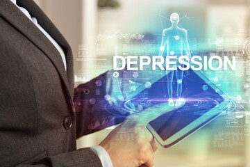 Electronic medical record, tech concept