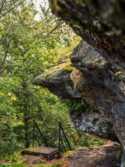 Katzstein in der Sächsischen Schweiz - Leiter