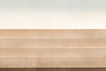 Wooden board background. Perspective of a wooden table for your layout or product presentation