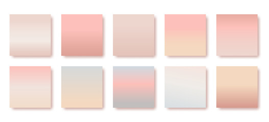Pastel gradient background. App phone soft color banner set. Pink and blue spring light. Smooth pale shapes. Multicolor blend display. Sky texture. Spring, summer border highlight.Vector illustration