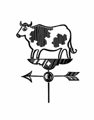 cow weathervane