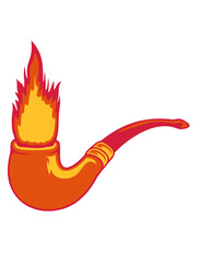 Feuer Tabakpfeife Raucher 