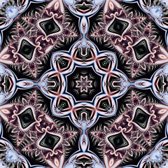 seamless pattern. fractal background. beautiful curlicues.