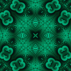 seamless pattern. fractal background. beautiful curlicues.