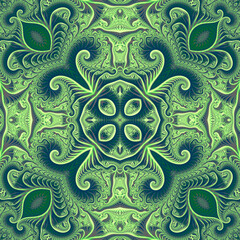seamless pattern. fractal background. beautiful curlicues.
