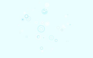 Light BLUE vector background with bubbles.