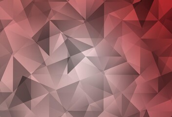 Fototapeta premium Light Pink vector polygon abstract backdrop.