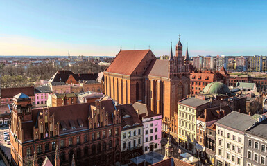 Naklejka premium Beautiful traditional old houses on the street of Gdansk
