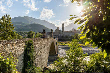 The Hampback Bridge in Bobbio, Emilia Romagna region, Italy.