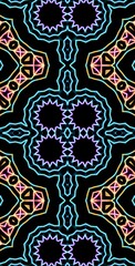Fractodome Colorful Seamless Fractal Patterns