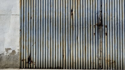 rusty industrial door as background