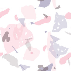 Terrazzo seamless pattern. Modern classic
