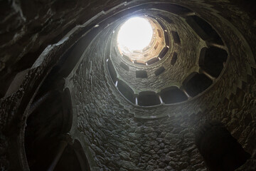 Famous landmark Quinta da Regaleira estate in Sintra, Portugal