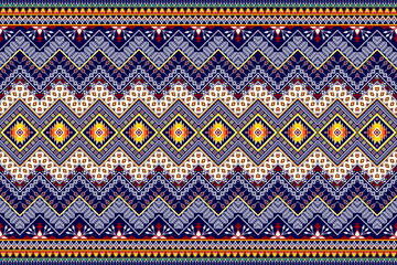 Abstract rug geometric ethnic pattern design. Tribal boho native ethnic traditional embroidery vector background. Aztec fabric carpet mandala ornament ethnic chevron textile decoration wallpaper.
