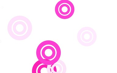 Light Pink, Yellow vector layout with circle shapes.