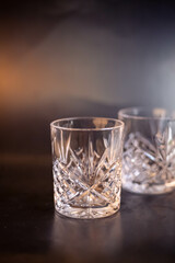 crystal glass vase