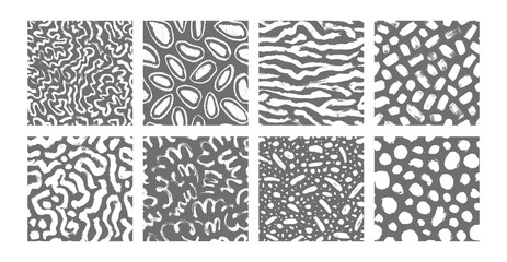 Set of organic seamless patterns.