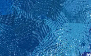 Light BLUE vector background with abstract shapes.