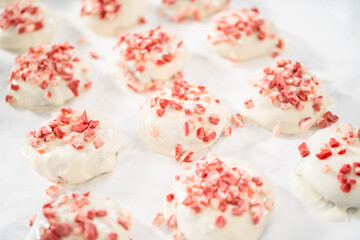Peppermint White Chocolate Cookies