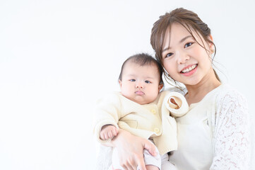  Image of cheerful parenting Looking at the camera