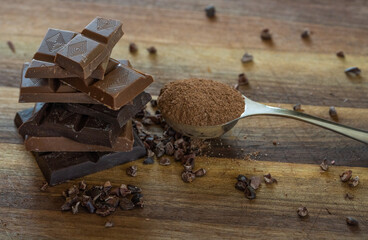 Chocolate bar, dark chocolate, milk chocolate, coco powder, chocolatier