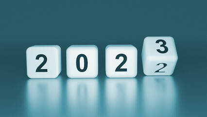 2022, 2023 cubes, turn of the year