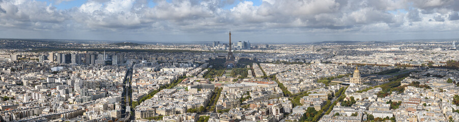 Naklejka premium Eiffel tower panorama