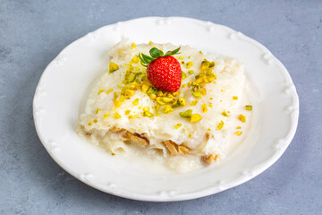 Turkish Traditional Ramadan Dessert Gullac