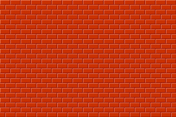 Fototapeta na wymiar Orange brick wall background vector design illustration
