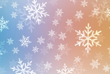 Light Blue, Yellow vector background in Xmas style.