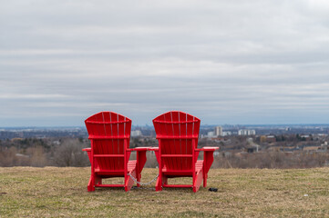 Muskoka chairs in downsview park