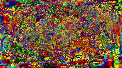Fototapeta premium Colorful blots. Computer generated 3d render