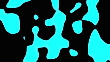 Fototapeta na wymiar Liquid shapes. Computer generated 3d render