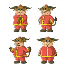 Buffalo mascot vector illustration