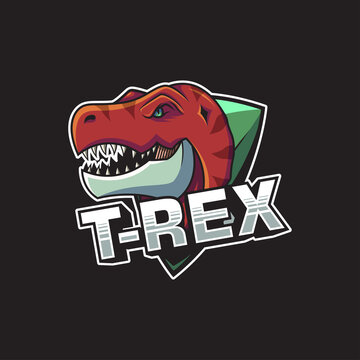 T-rex logo vector illustration