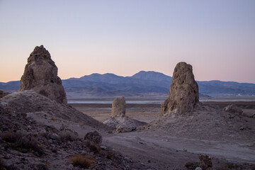 Sunset at the Trona Pinnacles