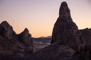 Sunset at the Trona Pinnacles