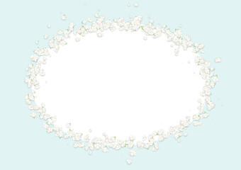 カスミソウフレーム（水色）