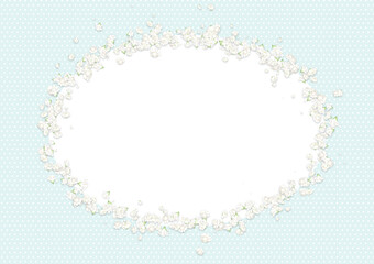 カスミソウフレーム（水色）