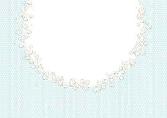 カスミソウフレーム（水色）