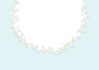 カスミソウフレーム（水色）